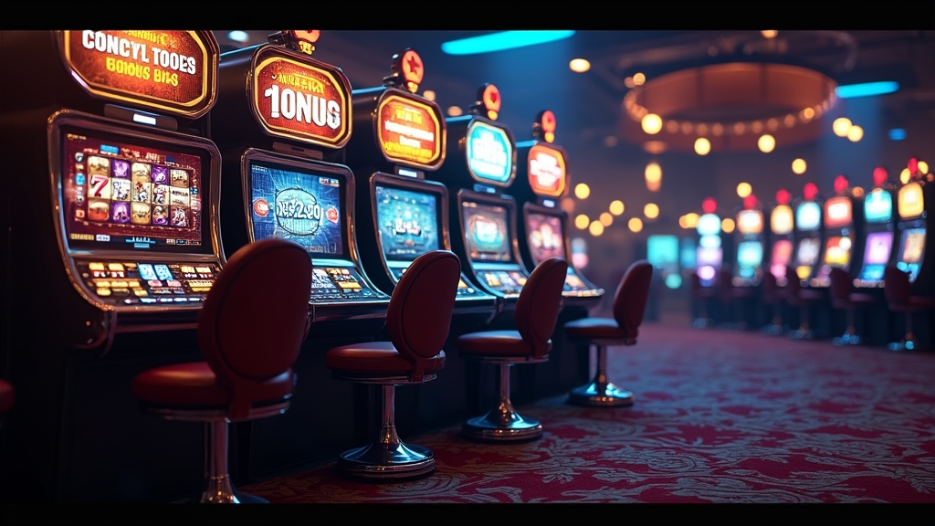 Comparatif visuel des types d'offres de casino avec machines à sous