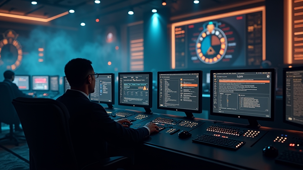 Écran de connexion en erreur dans une ambiance de casino sombre