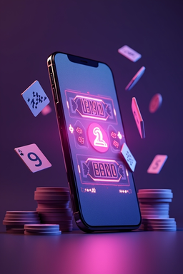 Smartphone avec l’app Slots Palace